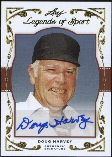 2011 Leaf Legends of Sport - Doug Harvey #BA-25