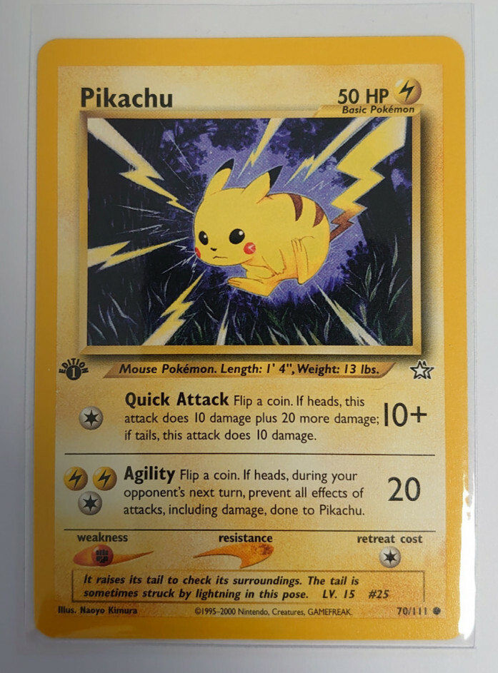 PIKACHU - 1st Edition Neo Genesis - EN - 2000 Pokémon TCG POKEMON - NM