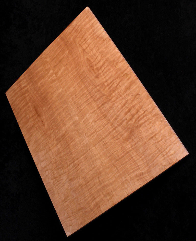 flame maple wood / guitar top / Luthier supply / drum sanded flat to 120 grit
