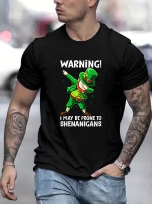 ST PATRICKS DAY T-SHIRT Mens Paddy's Irish Ireland Tee Top Funny Fancy Dress