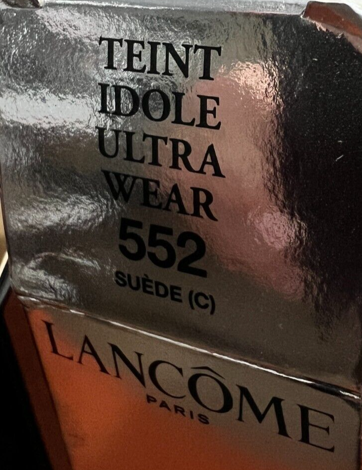 Lancôme Teint Idole Ultra 24H Long Wear Foundation (Suede 552 C) 1 oz New in Box