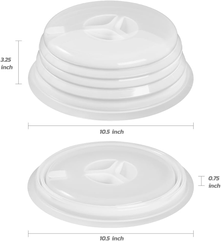 Microwave Cover for Food Microwave Splatter Cover - Silicone Microwave Plate Cov