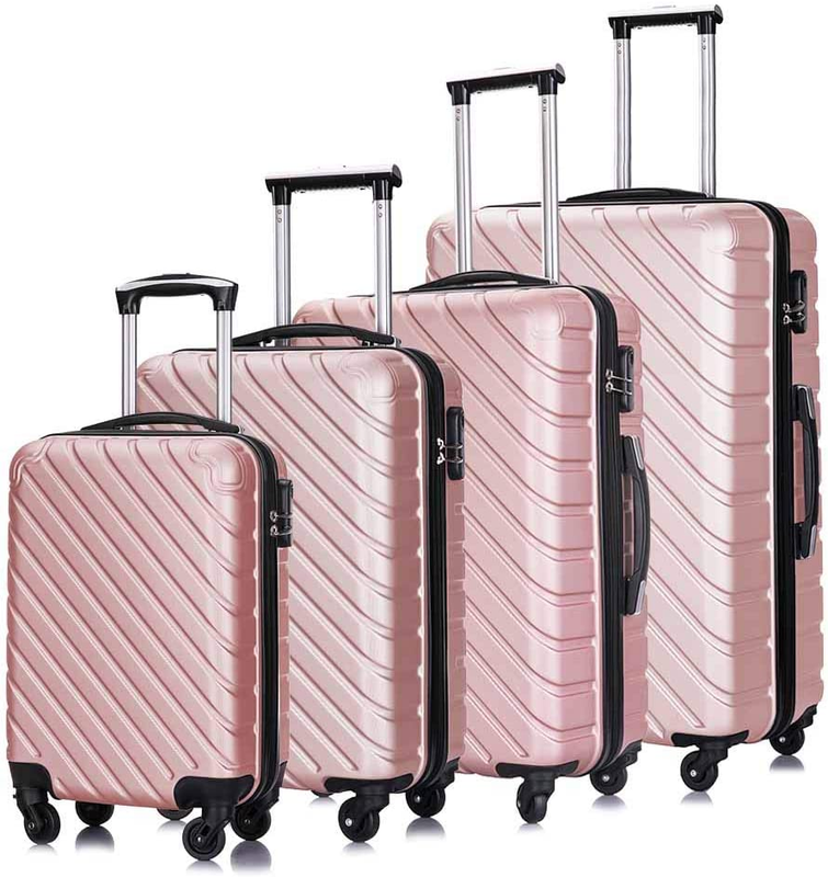 Abs Luggages Sets With Spinner Wheels Hard Shel