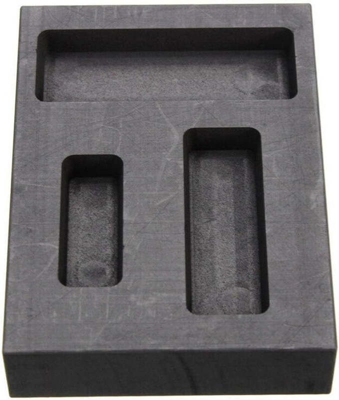 LTKJ Graphite Ingot Molds for Casting, 1/4 1/2 1 OZ Refining Scrap Bar Combo Mou