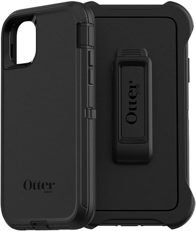 iPhone 11 Defender Series Case - BLACK, rugged & durable, with port protection,