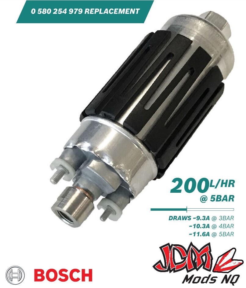 Bosch Motorsport 200l/h @5bar In-line Fuel Pump 0 580 464