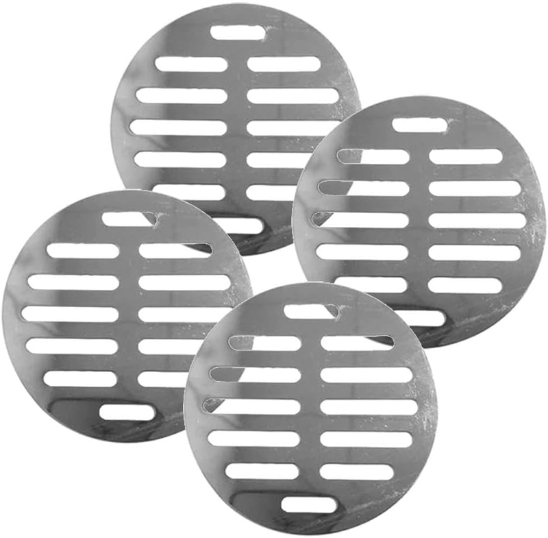 4Pcs Floor Drain Cover, 102Mm round Grate Drain Protection Cover for Shower Bath