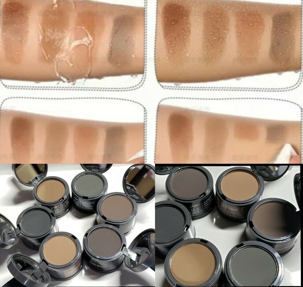 Jargod Waterproof Hairline Powder Hair Fibers Cover Grey Hair Root Concealer