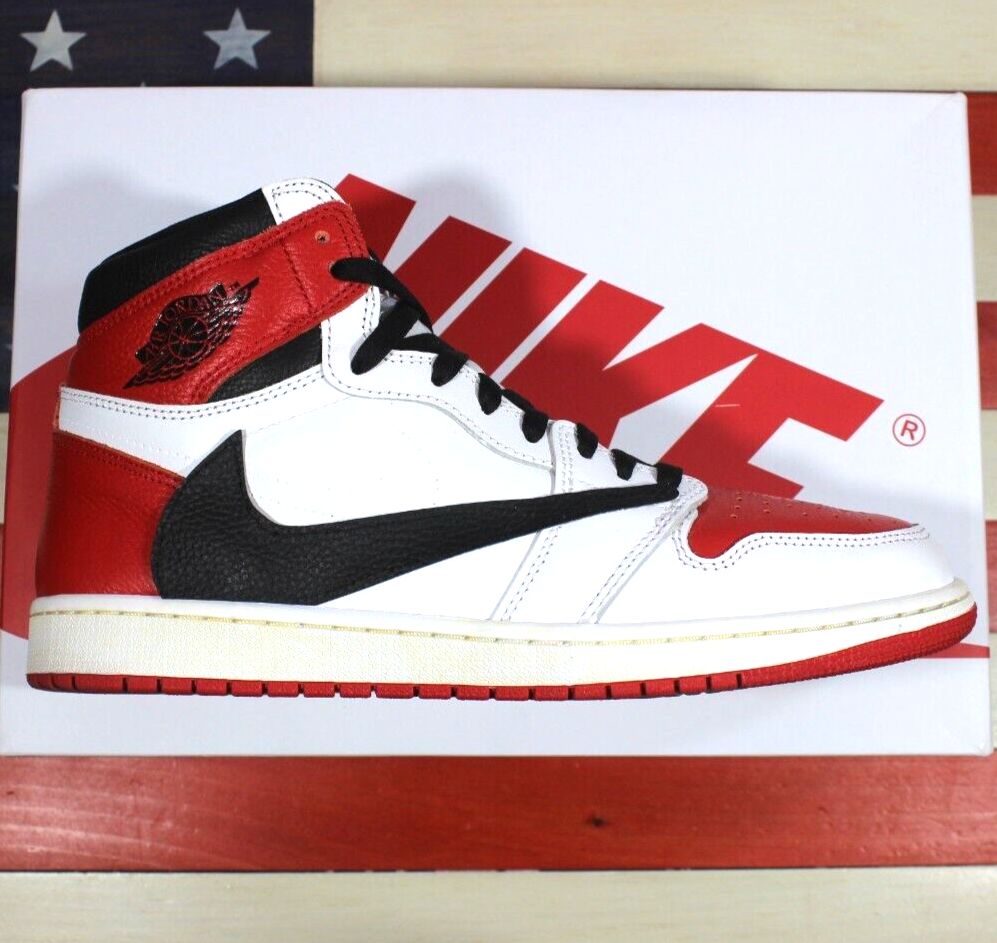 Nike Jordan 1 High OG Travis Scott Chicago White/Red/Black  Custom[555088-161] 11