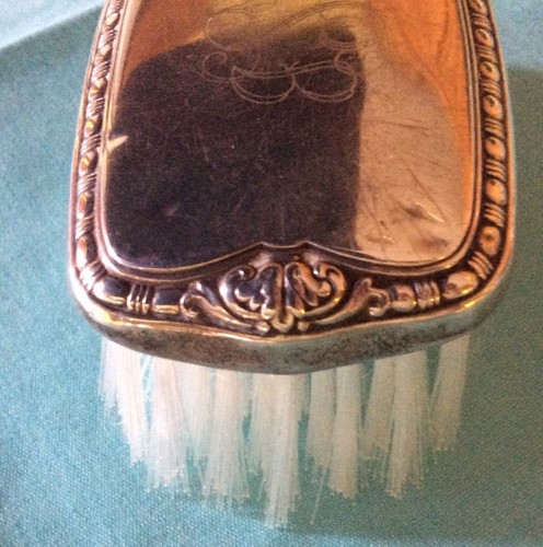 Vintage Sweet Sterling Silver Monogrammed Baby Child's Dolls Hair Brush