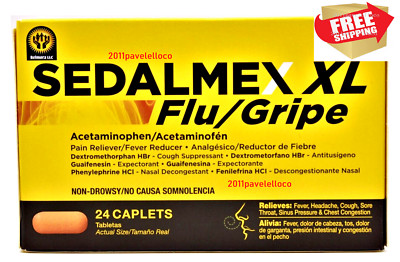 Sedalmex Rapid Release COLD XL 24 caplets