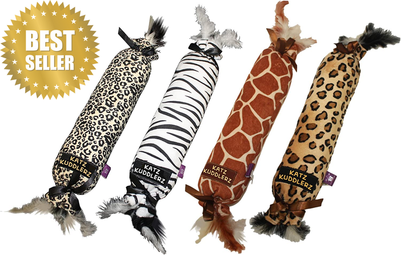 Katz Kickers Cat Toy - Safari (38Cm), Assorted Colours, 17 Inch (20489)