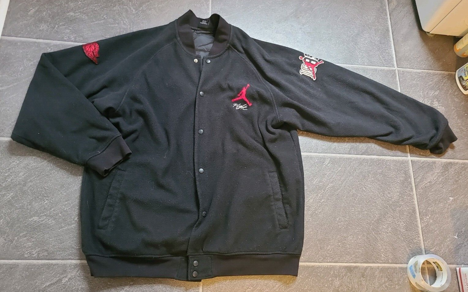 NIKE AIR JORDAN 1985 FLIGHT FLEECE BOMBER JACKET MEN'S SZ L