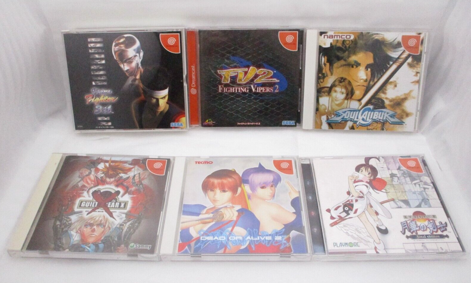 DreamCast FIGHTING VIPERS 2 SOUL CALIBUR GUILTY GEAR X Gekka