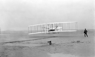 Wright Brothers First Flight PHOTO Orville Wilbur Kitty Hawk 1903 Airplane