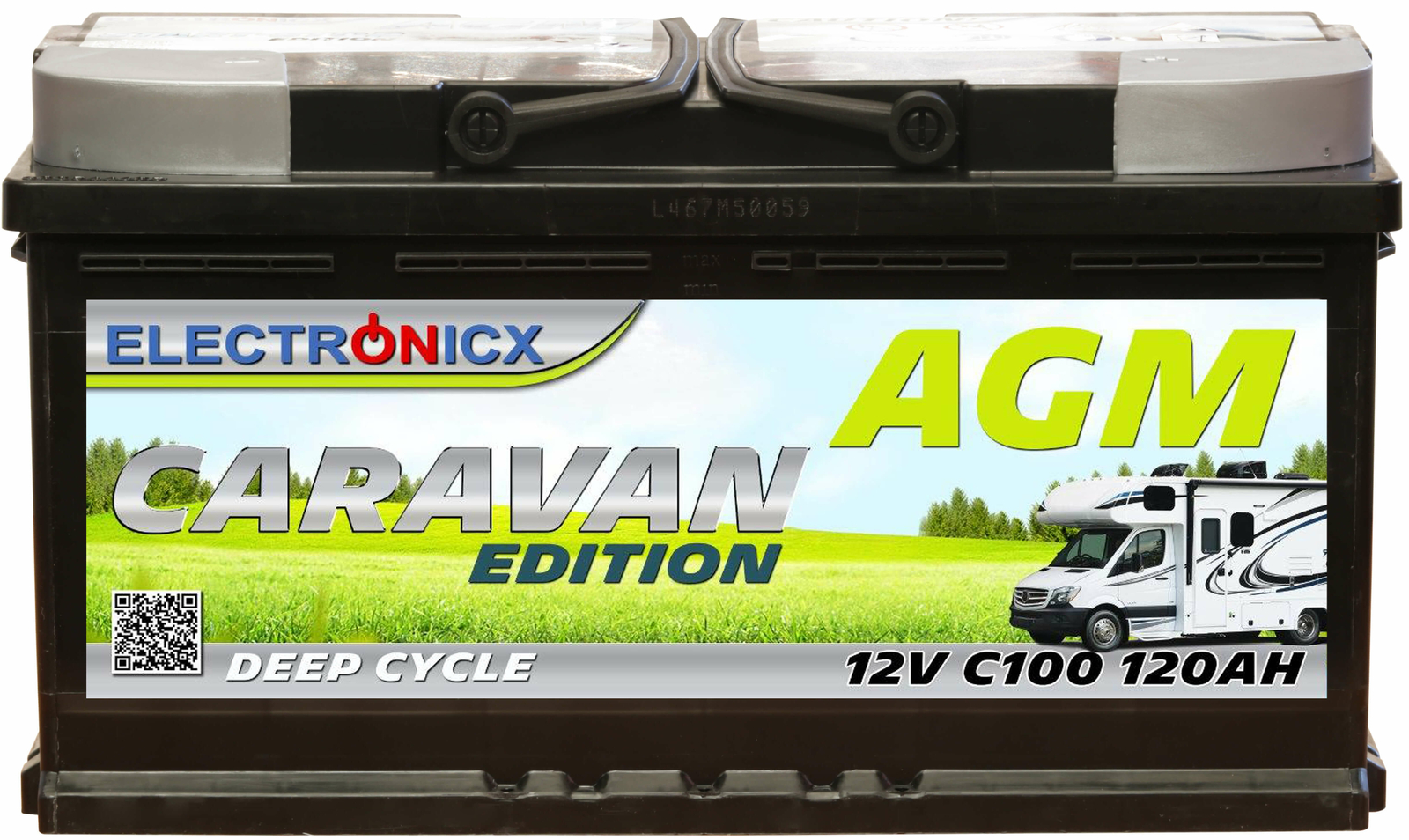Electronicx Caravan Edition Batterie AGM 120AH 12V Wohnmobil Boot Versorgung