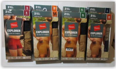 Hanes Premium EXPLORER TRUNKS  Made tough Utility pocket Wicking Odor Control