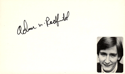 adam 3 DVD サイン入り写真付き Adam Redfield Signed Auto 3x5 Index Card Midnight Summer's