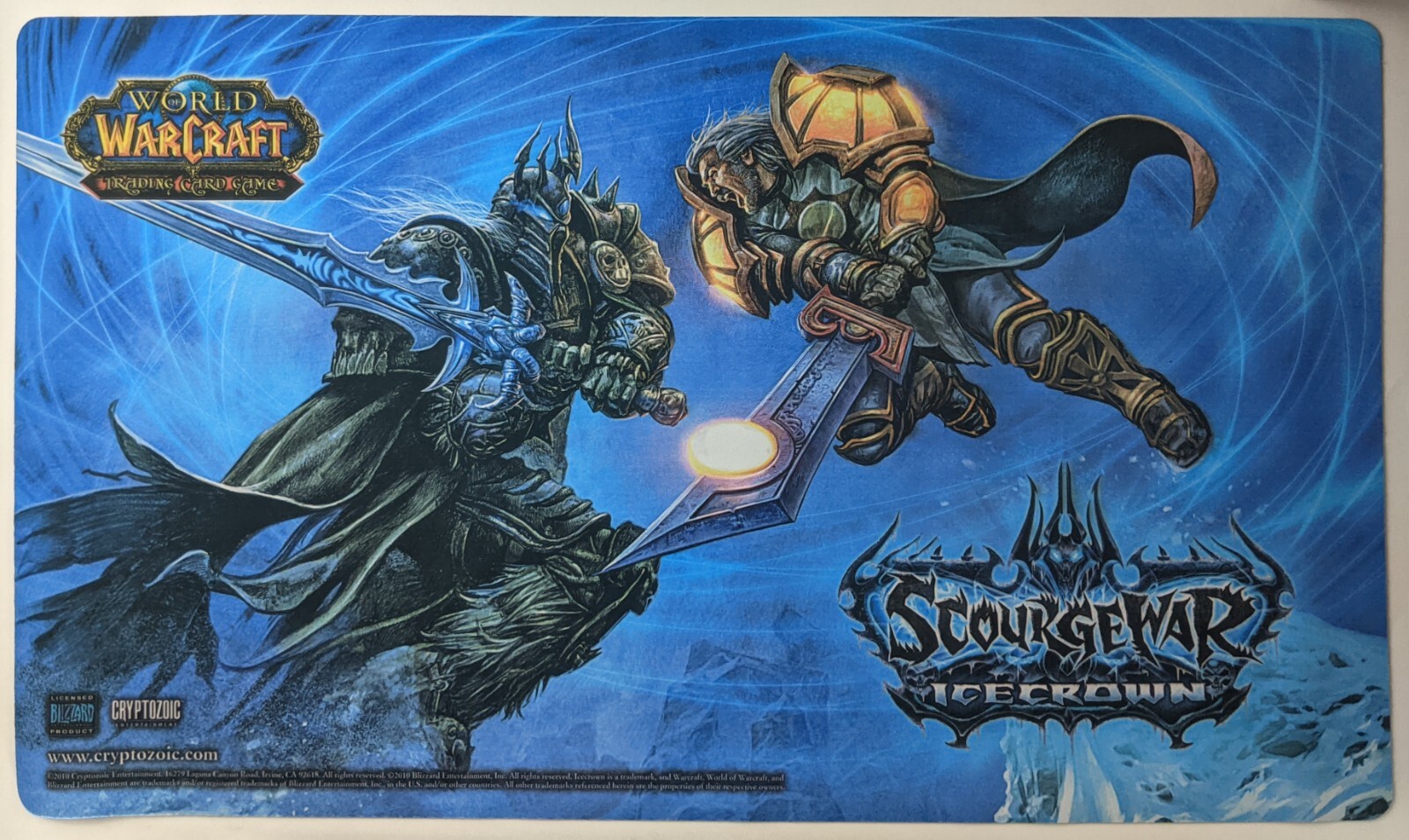 World of Warcraft TCG Icecrown Playmat CCG WOW Scourgewar