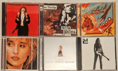 6 Melissa Etheridge CD Lot Yes I Am Lucky Breakdown Never Enough S/T