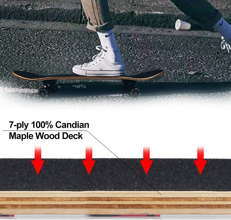 NPET PRO NEW Skateboard Complete 31 x 8 Concave Double Kick Maple Deck Green ...