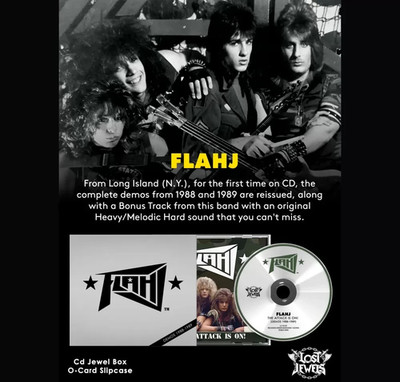 FLAHJ - Demos 1988-1989 (The Attack Is On –LIM. 500 SLIPCASE CD*US MELODIC METAL