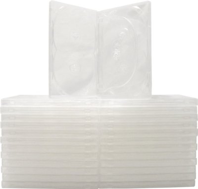 (25) CLEAR 6 DVD Cases Boxes With Tray 14mm .55'' Slim Six Disc Multi DV6R14CL