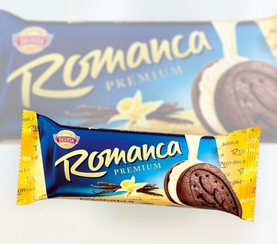 60x 38g Sedita Romanca Premium Slovakia Cocoa Cookies with Chocolate and Vanilla