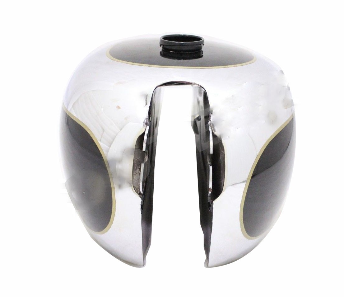 BSA Petrol Fuel Tank Black Painted Chrome Golden Flash A10 Plunger Model 