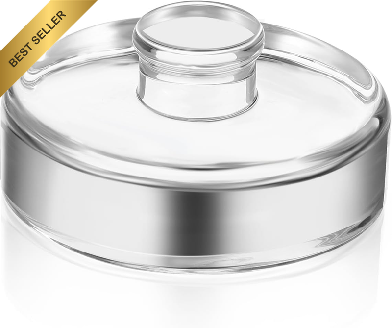 Glass Fermenting Weight with Handle Fermenting Lid for Wide Mouth Jar Glass Weig