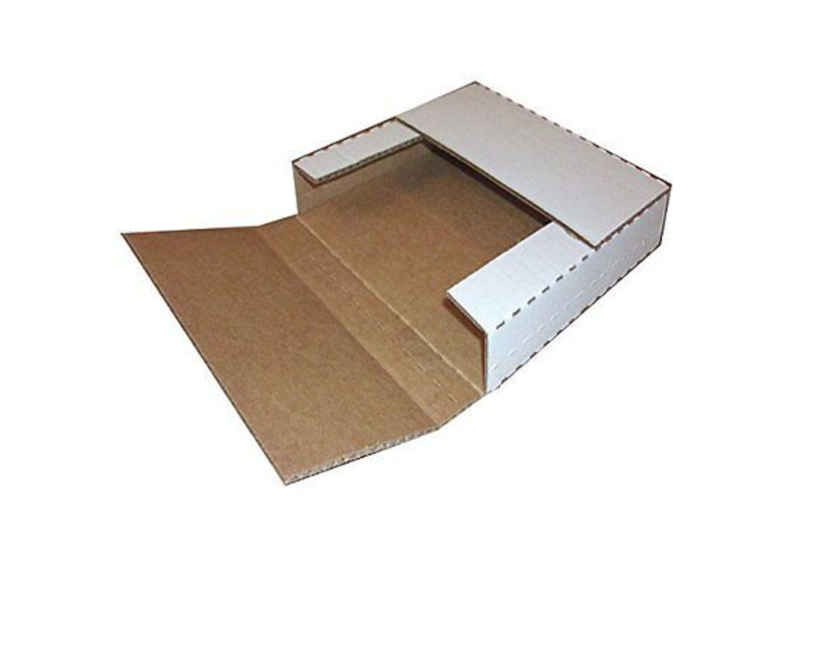 100 LP Premium Record Album Mailers Book Box Variable Depth Laser Disc