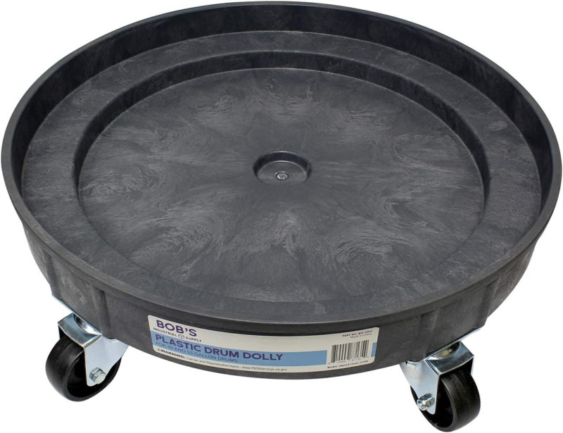 Bisupply Plastic 30 55 Gal Drum Dolly Barrel Cart Barrel Dolly For 55 Gallon ...