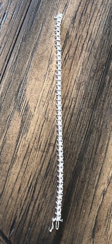 Diamond Tennis Bracelet With 41 Round Diamonds Set In U Shape Prong Design