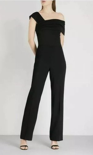 REISS PERLA Асимметричный комбинезон с открытыми плечами и плиссировкой 4