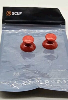 Red Short Domed SCUF Impact Pro Thumbsticks 2 Pack 