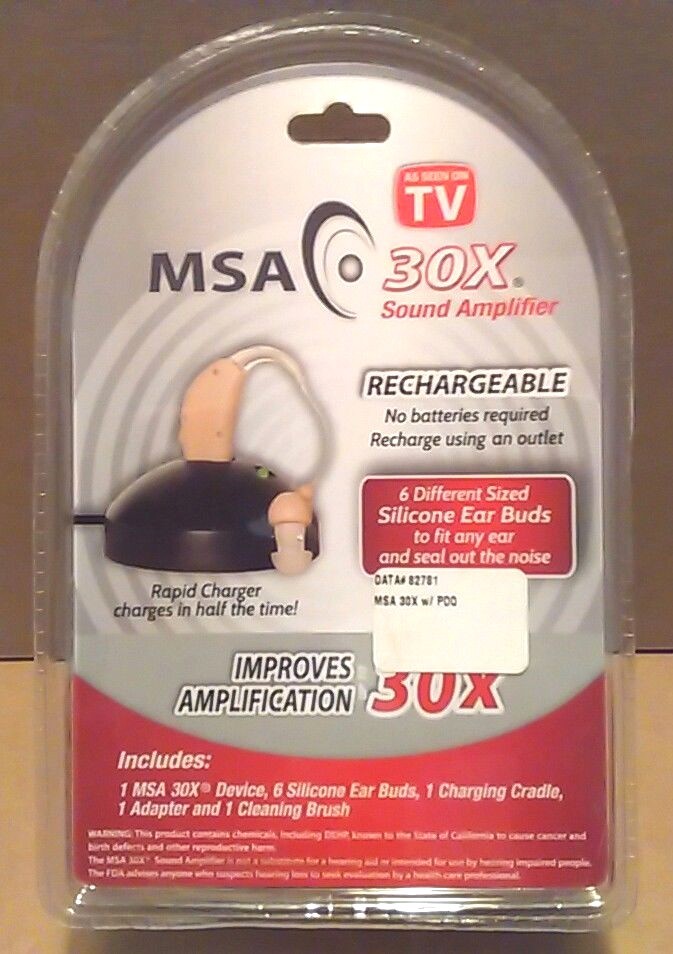 MSA 30X Rechargeable Sound Amplifier As Seen On TV