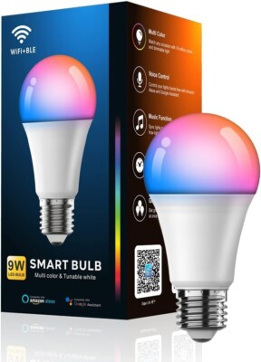 New MagicLight A19 E26 7 W Bluetooth WIFI Voice Control LED RGBTW Smart Bulb
