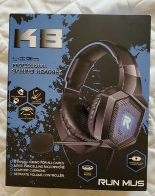 Run Mus K8 High Performance Professional Gaming Headset