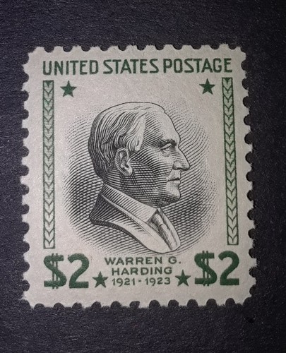 Travelstamps: 1938 U.S. MINT, Sc #833, mogh $2.00 HARDING, EXCELLENT CENTERING