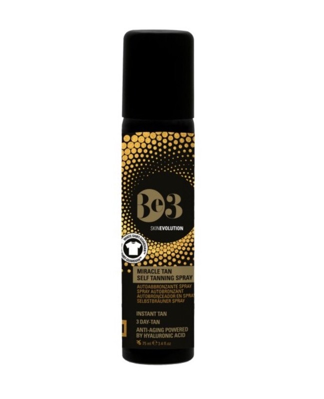 Be3 Miracle Tan 75ml Auto Bronzant 3 En 1 Anti Tache VÃªTement Spray