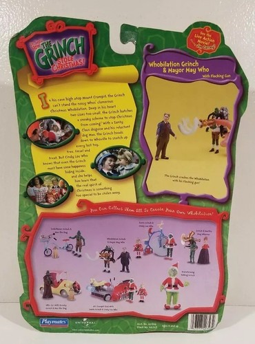 The Grinch Stole Christmas & Mayor May Who 4.5in Action Figures