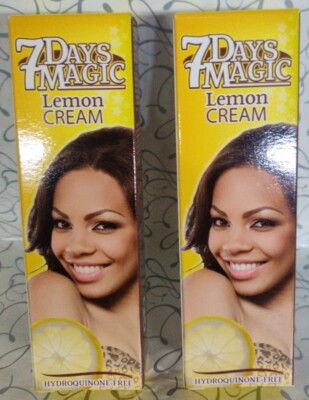 7DAYS MAGIC Lemon cream 2-1.7 oz. 50ml each  New 