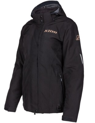 KLIM ALLURE WOMENS BLACK ROSE SNOWMOBILE JACKET 3369-008-140-011 SIZE LARGE