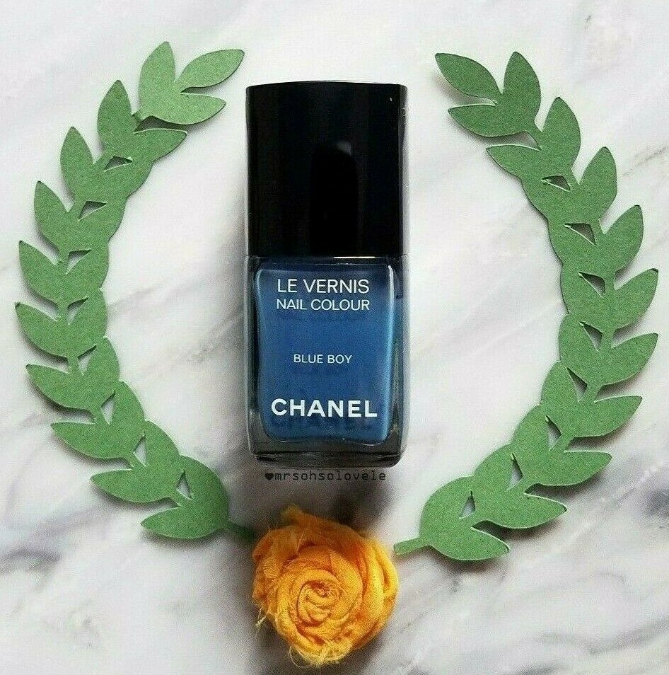 【ヴィンテージ】Rank:S☆Chanel Dark Midnight Blue Boy Small Chanel Midnight Blue Goatskin Small 19 Flap Bag Aged Mixed