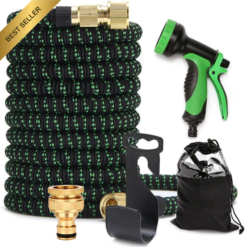 Expandable Garden Hose, 100Ft Expandable Garden Hose, with Nozzle and Convertibl