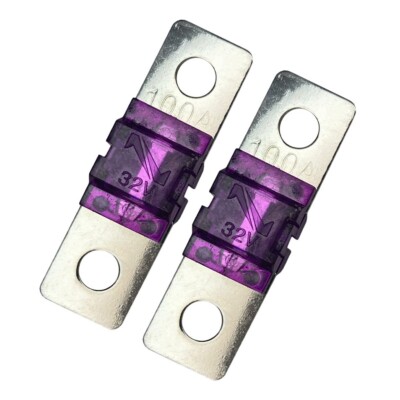 MIDI / AMI 100A 100 Amp 32V Fuse - Auto Marine Stereo Audio Video Bolt On 2 Pack