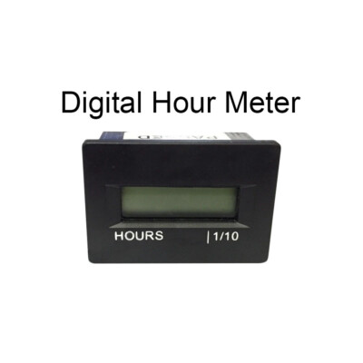 12v 24v 36v Small Digital Hour Meter for Marine Boat Engine - Rectangle