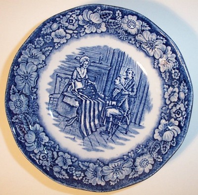 Staffordshire Liberty Blue Fruit/Dessert/Sauce Bowl