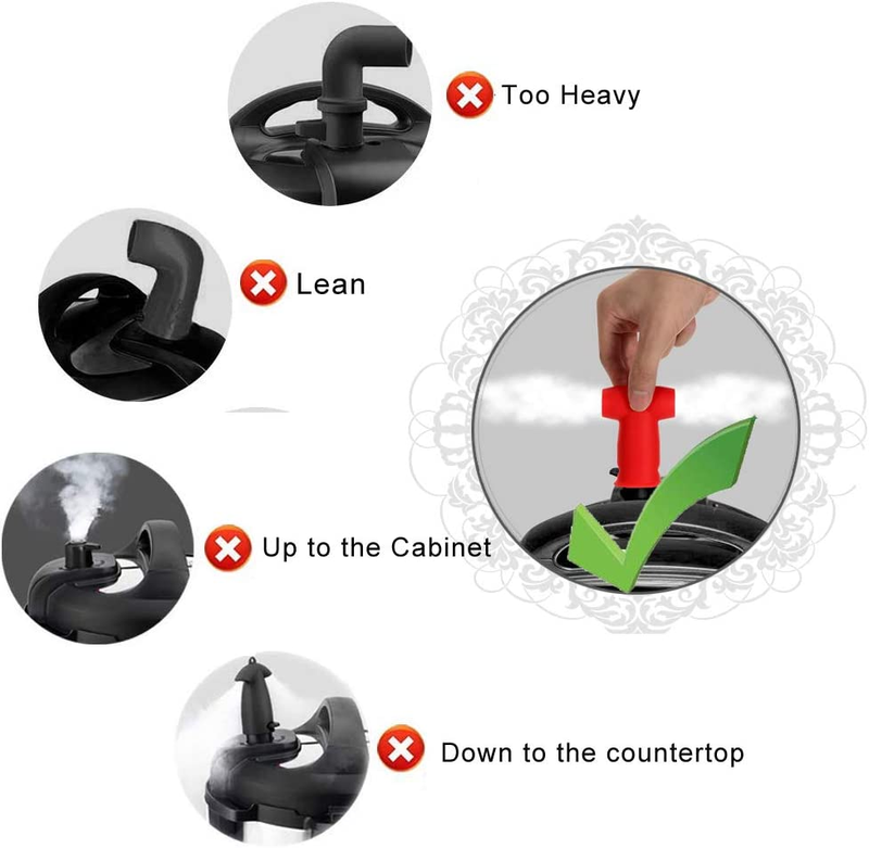 2 Pack Silicone Steam Release Diverter Compatible with Instant Pot Accessories 3