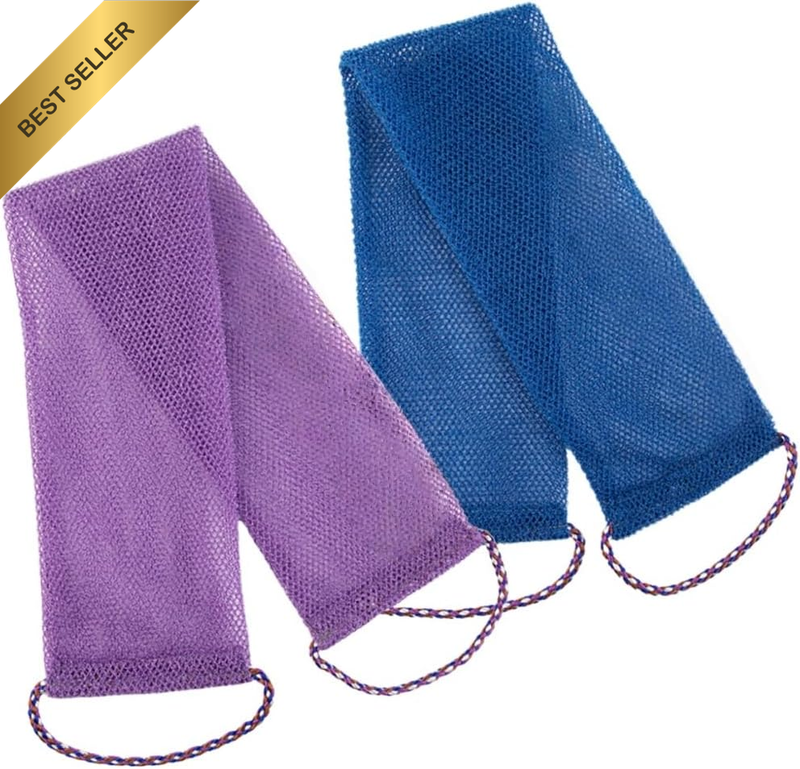 2 Pcs African Bath Net Sponge, African Net Sponge, African Exfoliating Net Washc
